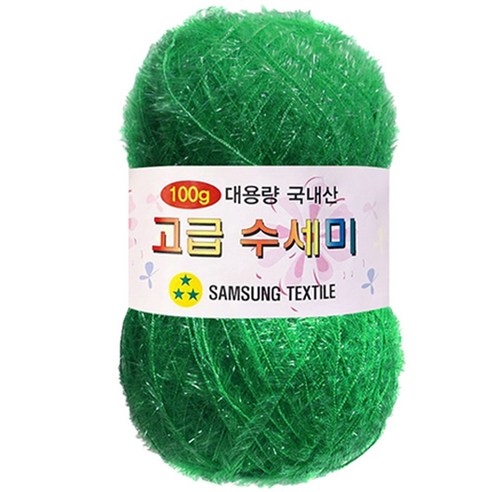 yarna 대용량 고급 수세미 100g, 119그린, 1개