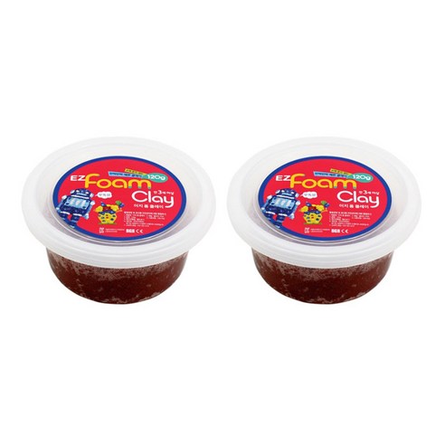 이지피아 이지 샤이니 폼클레이 2p, 갈색, 2개