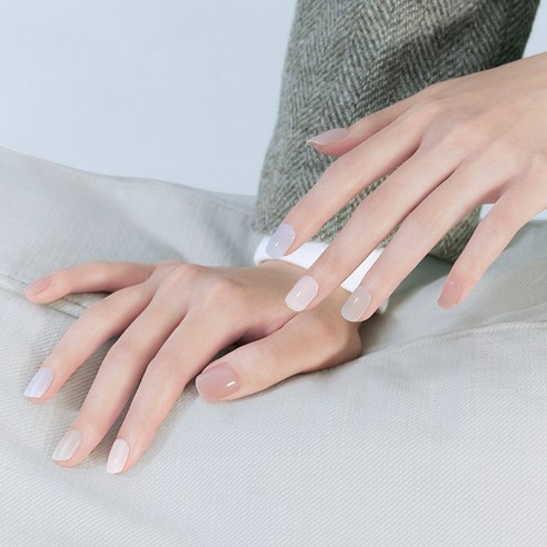 데싱디바 매직프레스 네일팁 세트, 버건디 코핀, 1개