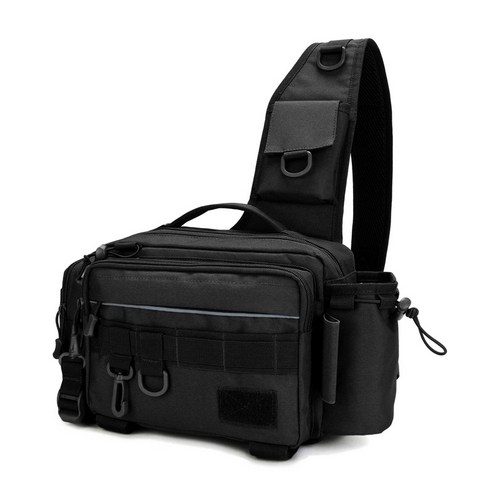 BAGnBAGs 다용도 낚시 슬링백 LF-8816, 블랙