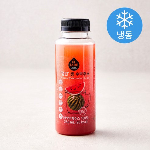 엘제이드 얼린 생 수박주스 (냉동), 250ml, 5개