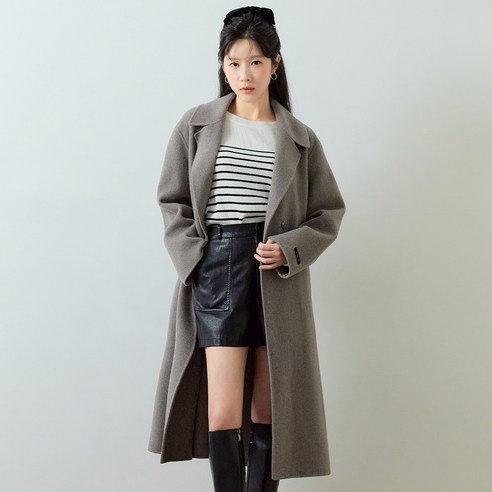 로엠 여성용 벨티드 코트