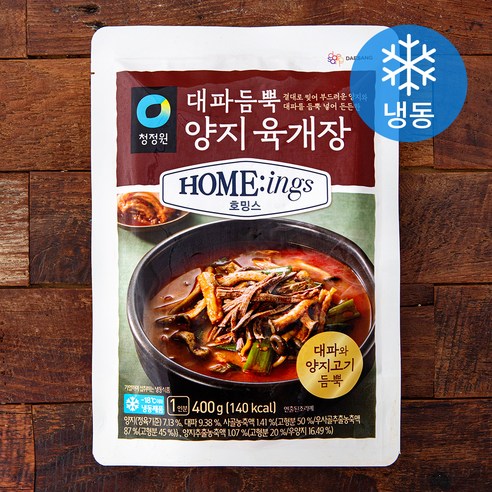 청정원 호밍스 대파듬뿍양지 육개장 (냉동), 400g, 1개