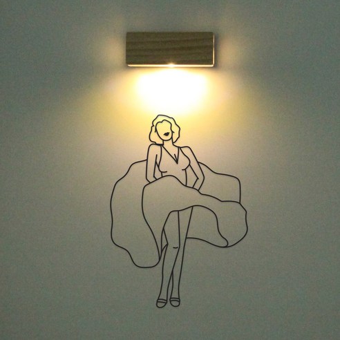 1AM 갤러리벽등, 마릴린먼로(스티커), 진회(컬러칩)