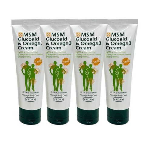 우주상사 바르는 MSM글루코에이드 앤 오메가3 크림, 4개, 120ml