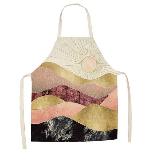 에이홉 풍경 일러스트 앞치마 68 x 55 cm, IT-09, 1개