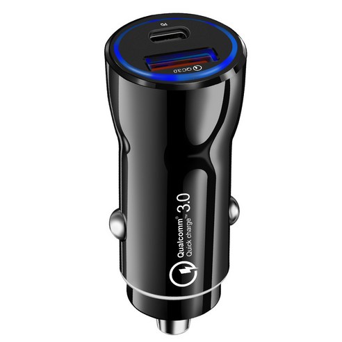 이츠라이프 베네치아 QC 3.0 + PD 듀얼고속충전기, ITS-PDCC01, 블랙