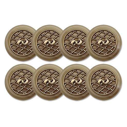 코트 가디건 단추 봉샤망 15mm, 베이지, 8개
