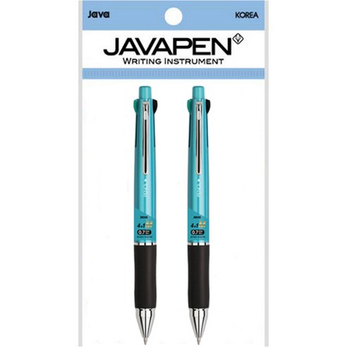 자바펜 제트4+1M 멀티펜 0.7mm, 메탈민트, 2개