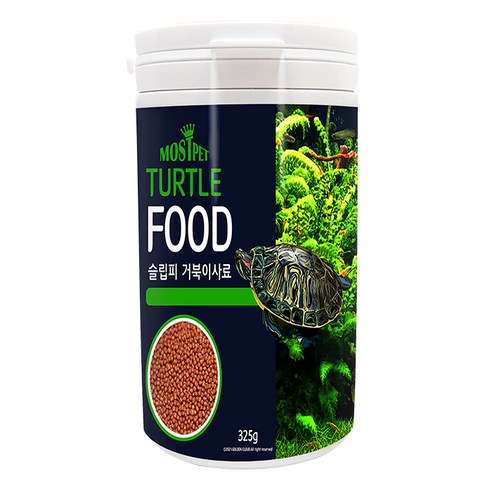 모스트펫 슬립피 거북이 사료, 325g, 1개