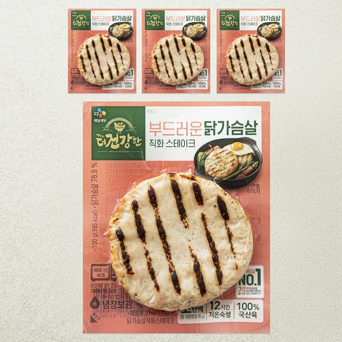 더건강한 닭가슴살 직화 스테이크, 400g, 1개