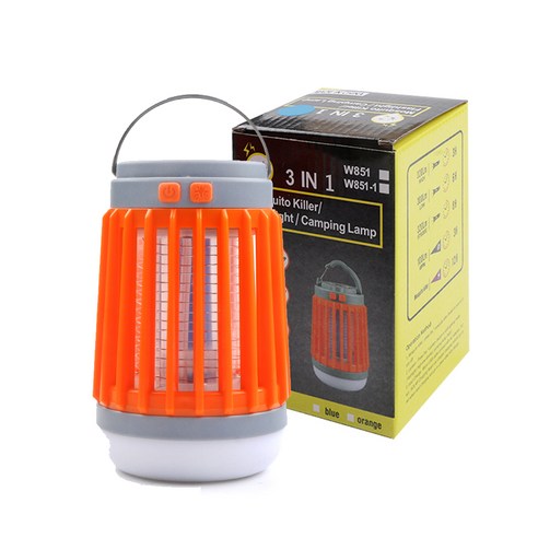 카템 태양열 해충퇴치 LED 랜턴, 오렌지, 1개