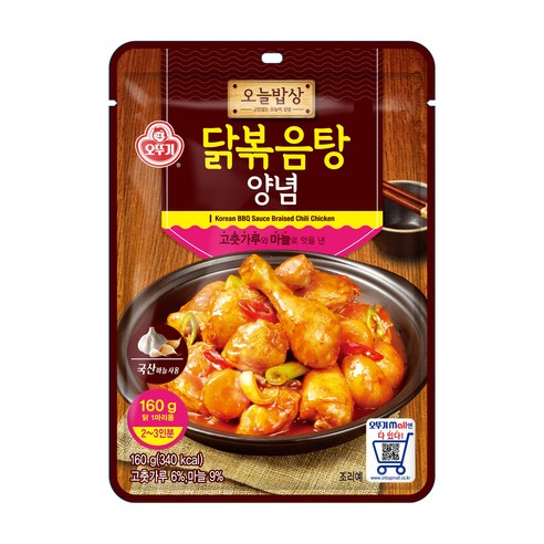 오뚜기 오늘밥상 닭볶음탕 양념, 160g, 1개