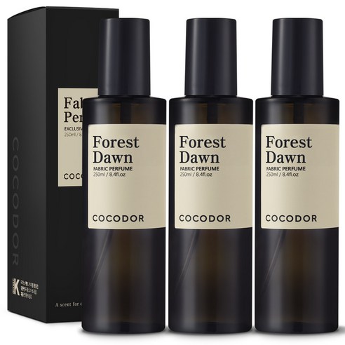 코코도르 룸 앤 패브릭 퍼퓸 섬유탈취제, 250ml, 3개, 포레스트 던