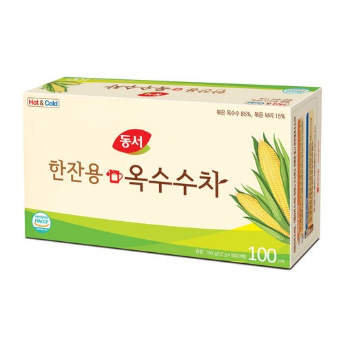 동서 한잔용 옥수수차 티백 50T, 1.5g, 50개입, 6개