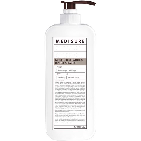메디슈어 카페인 부스트 탈모 샴푸, 1000ml, 1개