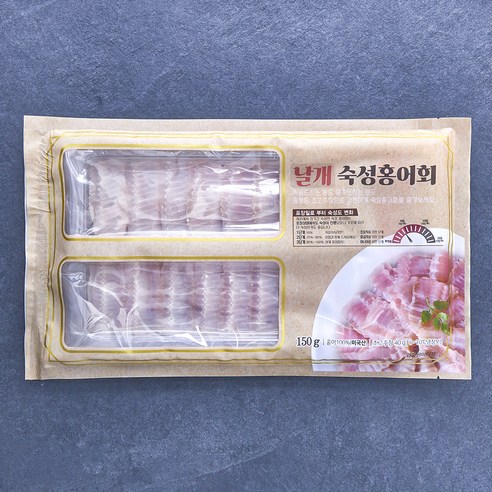 은하수산 미국산 날개 숙성 홍어회 (냉장), 2개, 150g