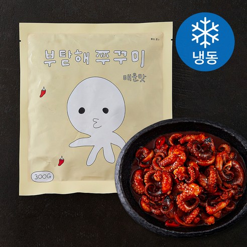 부탇해 쭈꾸미 매운맛 (냉동), 300g, 1개