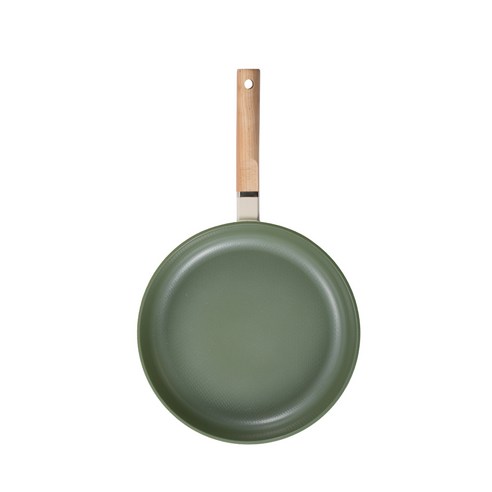 로이첸 IH 눌어붙지 않는 건강한 세라믹팬 그린 후라이팬, 1개, 28 cm