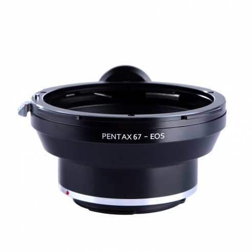 케이앤에프컨셉 PENTAX67-EOS 렌즈변환 어댑터 블랙무광 코팅, 1개