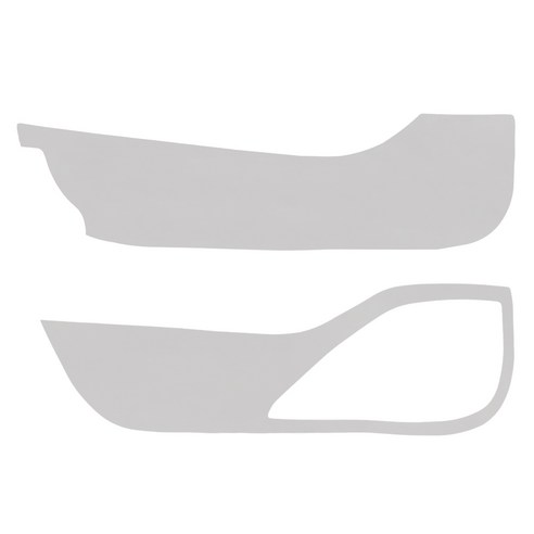 메이튼 차량용 튜닝 가죽 도어커버 1열 + 2열 세트 윔그레이 2p, 팰리세이드