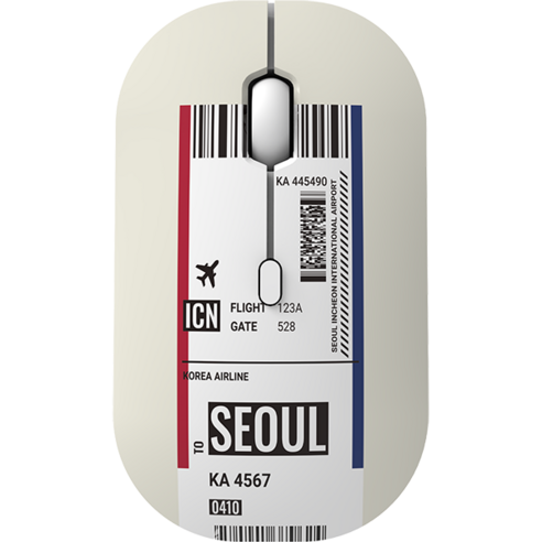 에스투비코퍼레이션 저스트포유 보딩 커버 무소음 무선 마우스, 서울, W-5000