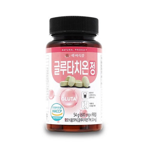 백세식품 비타민G 글루타치온정 600mg, 1개, 90정