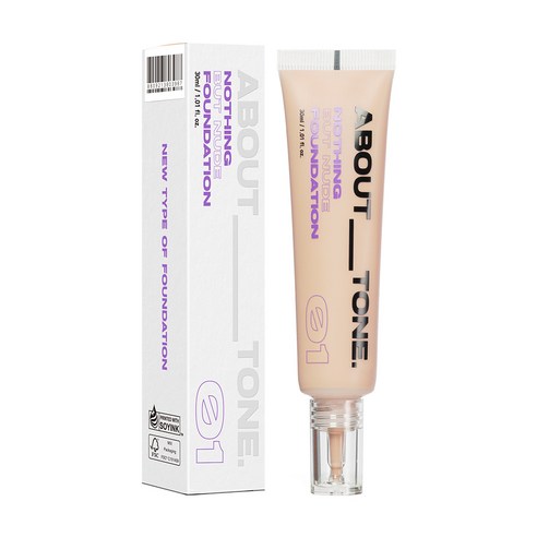 어바웃톤 낫띵 벗 누드 파운데이션 30ml, 01 페어, 1개