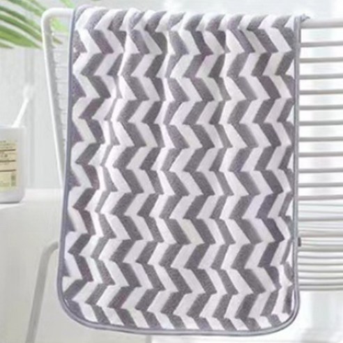 소니오 투톤 패턴 소프트 바스타월 비치타월 70 x 140 cm, 04 그레이, 1개