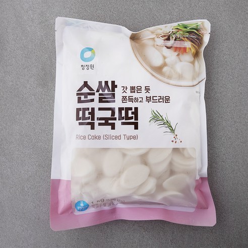 청정원 순쌀 떡국떡, 1kg, 2개