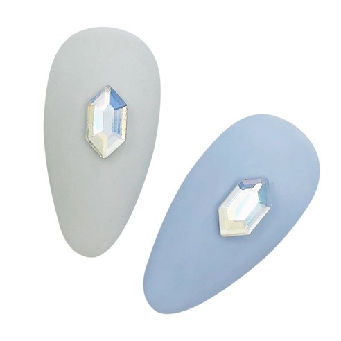 메이브라운 대용량 네일스톤 미니핵사곤 4 x 8 mm 50p, 오로라크리스탈, 1세트