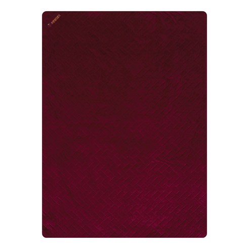 한일의료기 커버분리형 극세사 고급전기요, 버건디, 150 x 200 cm