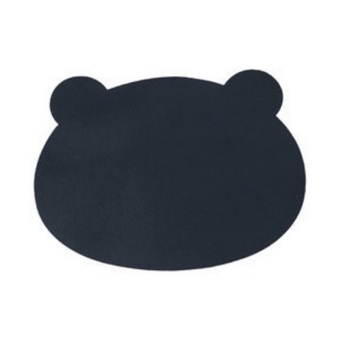 곰도리 식탁 매트 2p, 블랙, 29 x 37 cm