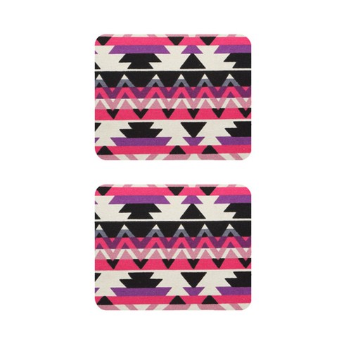 에스닉 보헤미안 보타패턴 캔버스 폴리 마우스 패드 23 x 19 cm, 13, 2개
