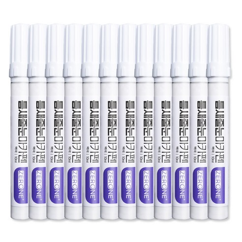 ZERONE 틈새 줄눈 마카펜 10ml, 12개