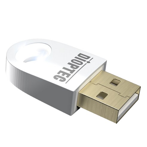 디옵텍 USB 블루투스 ver 5.0 동글, BTD50-WH, 화이트