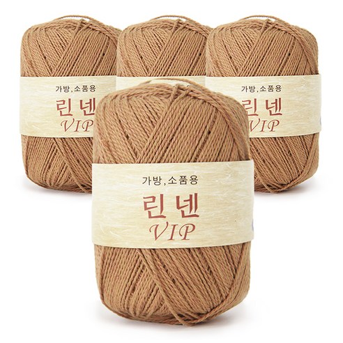 쎄비 린넨 VIP 뜨개실 4p, 23 진베이지, 4개