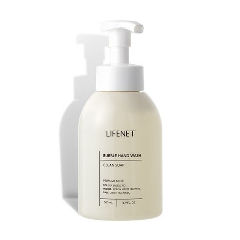 라이프넷 버블 핸드워시 베이비 파우더, 500ml, 1개