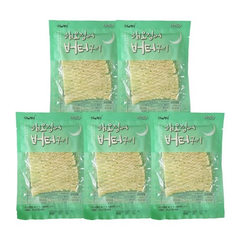 더먹다 자연오감 해오징어 버터구이, 자연오감 해오징어버터구이 30g X 5