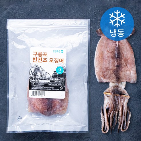 싱싱특구 구룡포 반건조 오징어 (냉동), 360g(대, 3마리), 1개