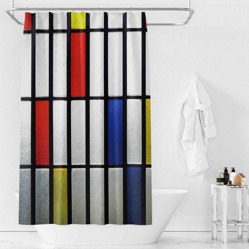 카리스 라이트블리 욕실 샤워 커튼 파티션 A09 180 x 180 cm, 1개, 멀티(혼합)컬러 등