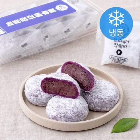 청사초롱 블루베리 찹쌀떡 (냉동), 60g, 5개입, 1개