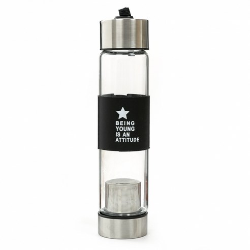 비긴 차우림 티 텀블러, 블랙, 400ml