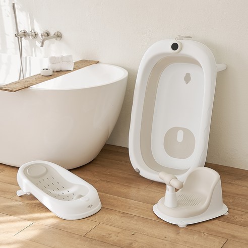 더마더 스마트 온도계 접이식 아기욕조와 함께 행복하고 안전한 아기 목욕 시간을 선물하세요.