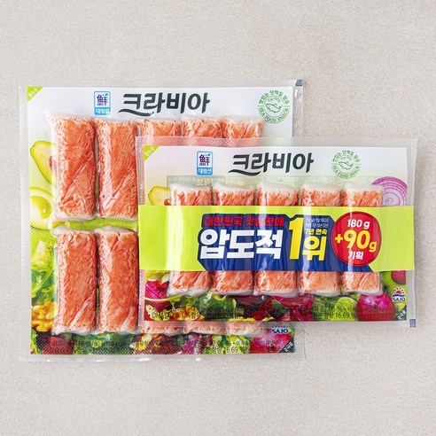 [로켓프레시] 대림선 크라비아 맛살 180g + 90g 세트