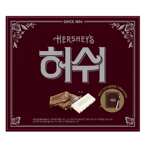허쉬 리미티드 헤리티지 초콜릿 세트 412g, 1세트