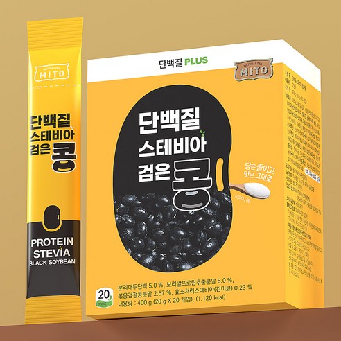 건강과 맛을 한 번에! MITO 단백질 스테비아 검은콩 곡물차로 간편하게 영양을 채우세요.