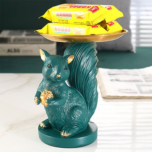 모던 애니멀 오브제 트레이, 다람쥐 그린
