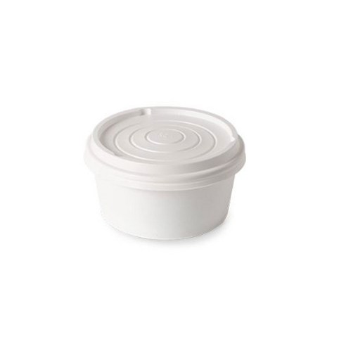 더담다 다회용 무지 종이용기 520ml, 1개입, 100개