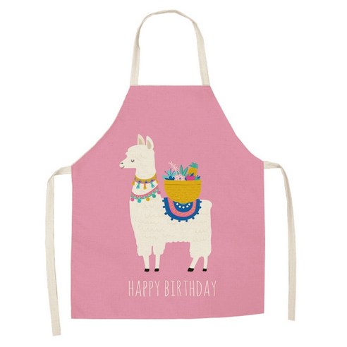 에이홉 알파카 일러스트 앞치마 68 x 55 cm, IT-07, 1개